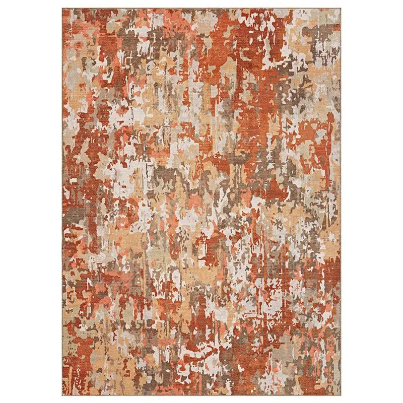 Aria Abstract Polyester Carpet - Brown media 1