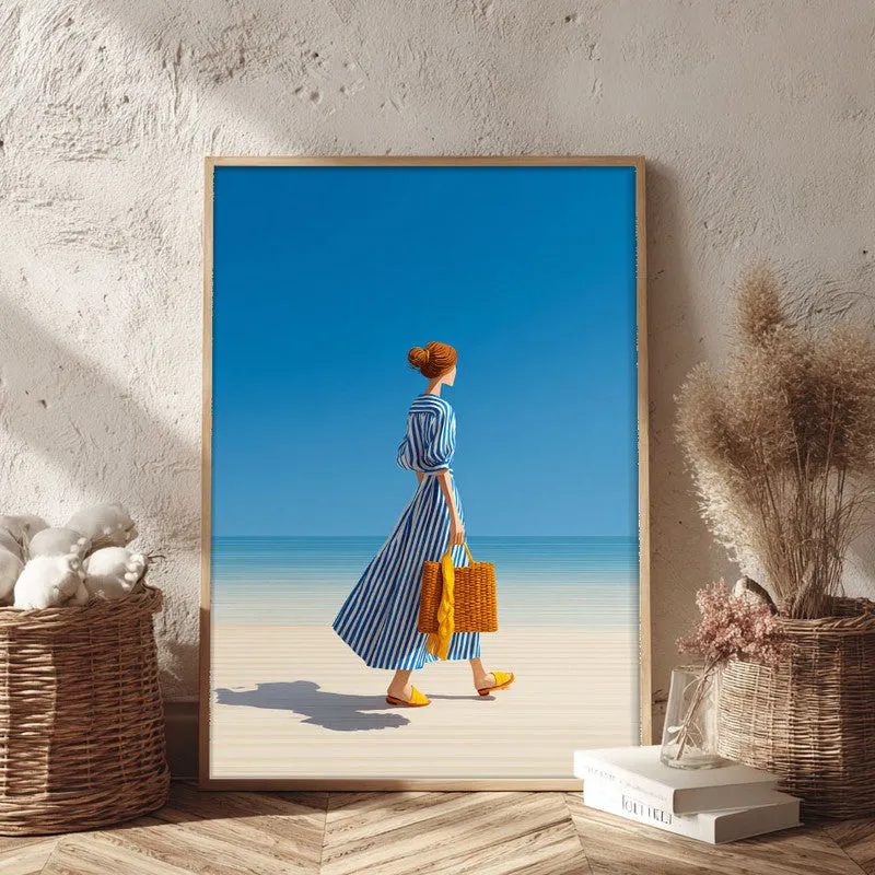 Dreamlike Canvas Wall Painting - Brown Frame media 3