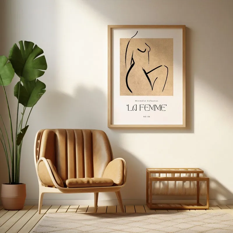 Sovereign Ease Canvas Wall Painting With Brown Frame media 6