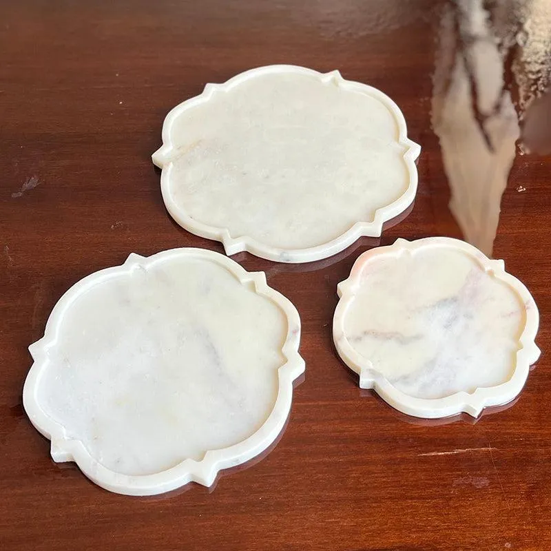 Marbre Floral Marble Platter - Set of Three media 4