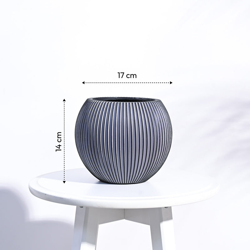 UGAOO Planter Vase Ball Groove - Black media 6