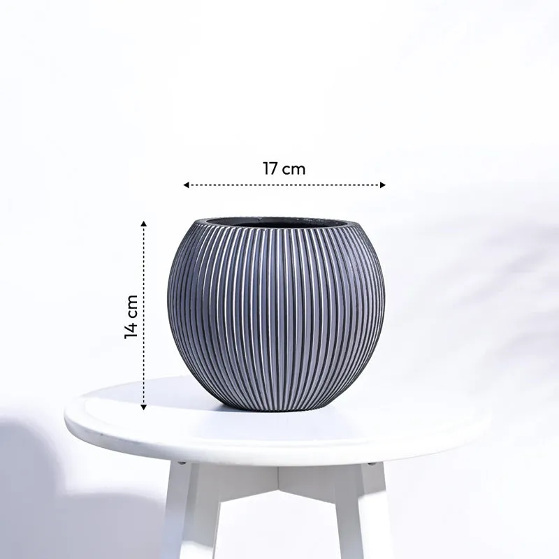 UGAOO Planter Vase Ball Groove - Black media 6