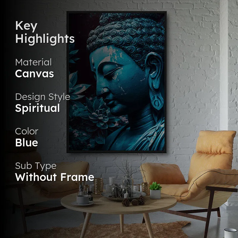 Neela Budha Wall Painting media 2