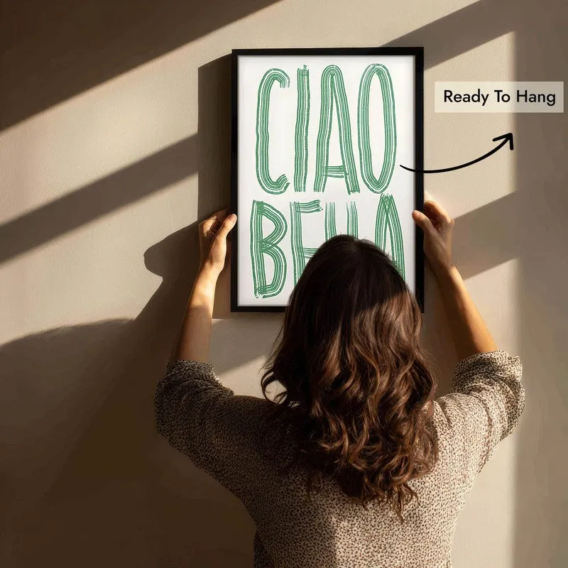 Ciao Bella Archival Canvas Wall Art - Black media 6