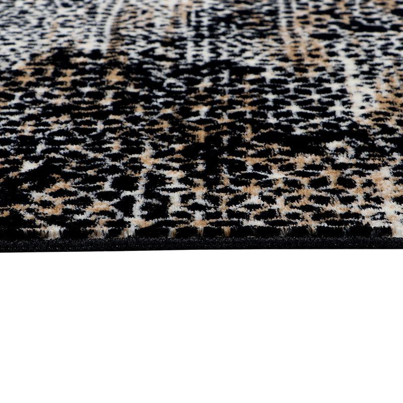 Alda Non-Anti Skid Nylon Runner Rug - Black & Brown image 3