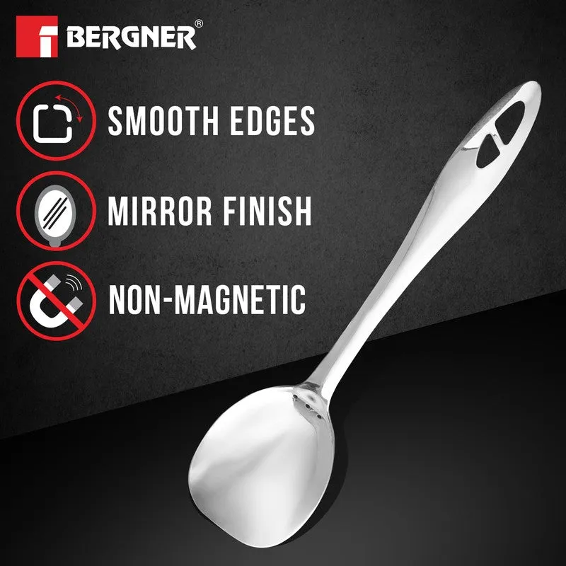 Solid Stainless Steel Serving Spoon - 35 CM media 9
