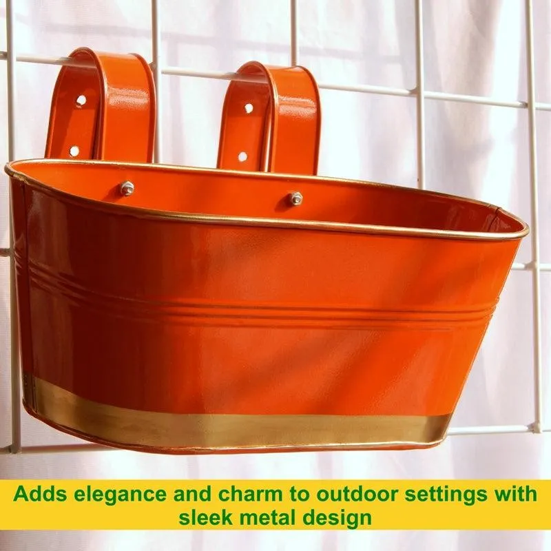 Norva Hanging Planter (Orange) - Set Of Six media 7