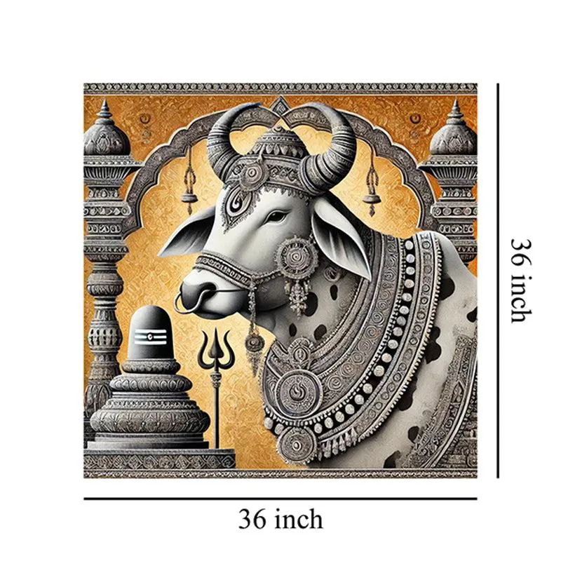 Nandikeshvara Poly Canvas Wall Painting media 8