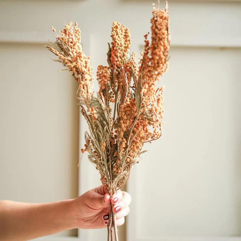 Artificial Mimosa Flower Stem - Set Of Three media 4