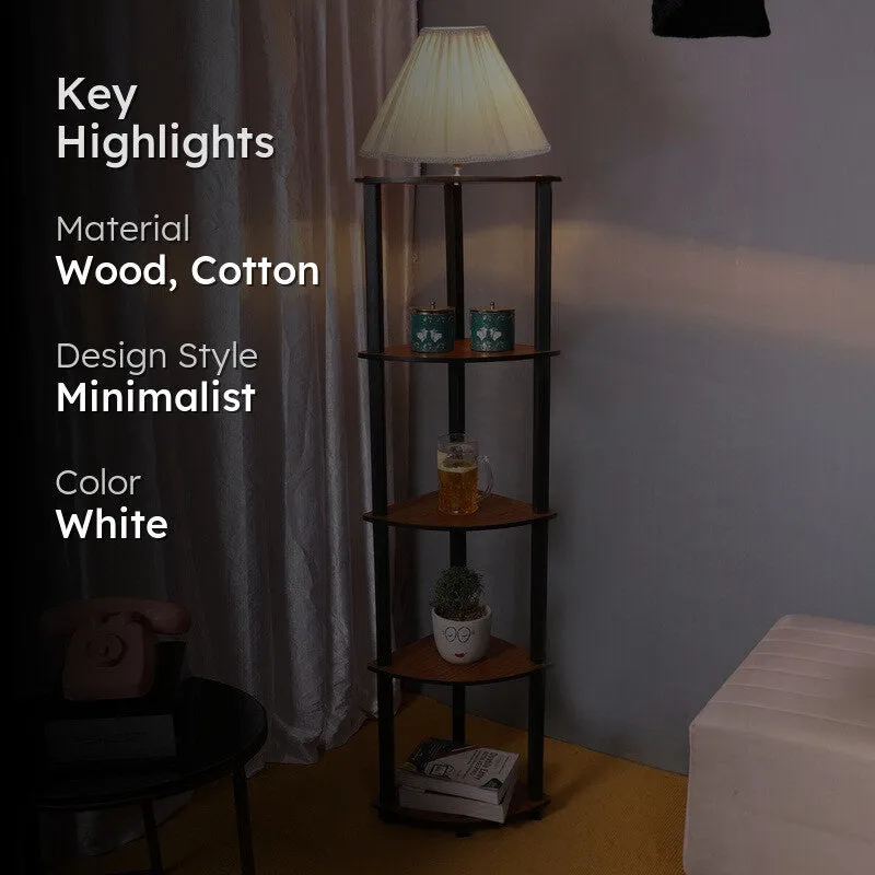 TriSilk Shelf Floral Lamp (OffWhite) media 2