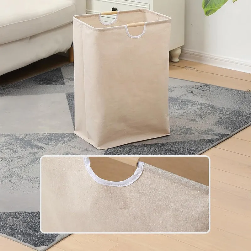 Soft Stack Laundry Basket - Beige\ media 4