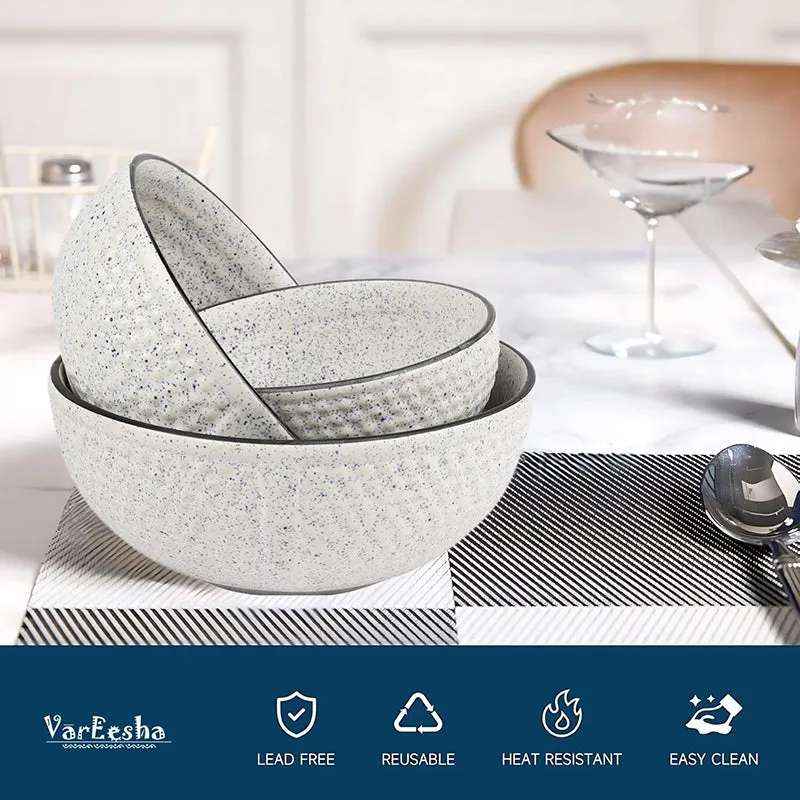 Tasi Ceramic Serving Bowl (1500 mL/1000 mL/600 mL) - Set Of Three media 5