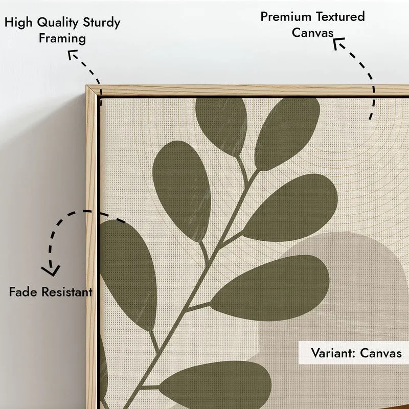 Unbreakable Bloom Archival Canvas Wall Art - Natural Brown Frame media 6