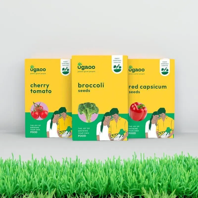 Ugaoo Veges Seeds (Cherry Tomato, Brocolli, Red Capsicum) - Set Of Three media 1