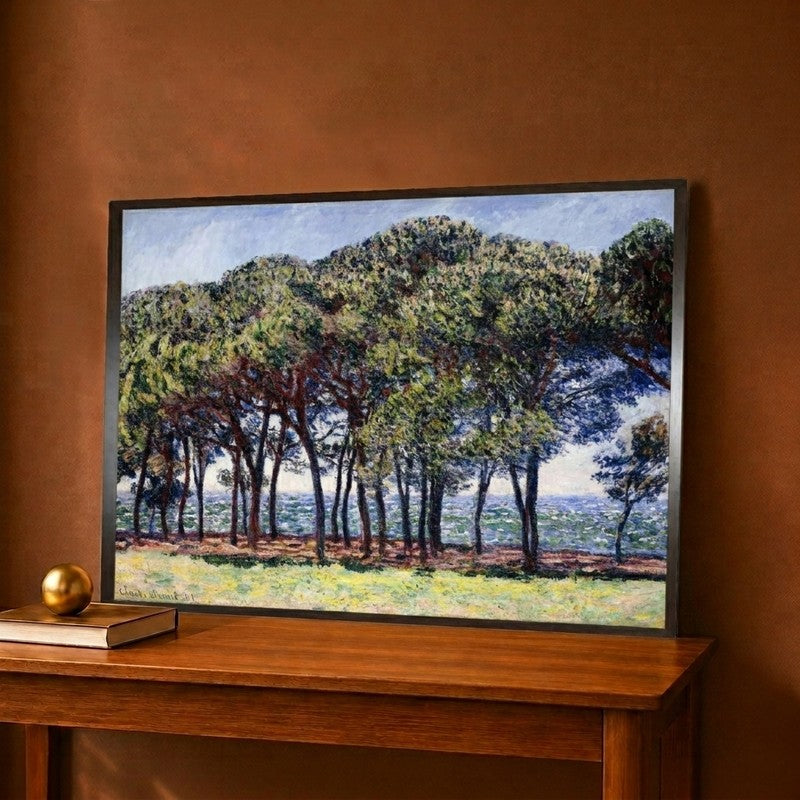 Pines Cap D'Antibes Canvas Wall Painting - 12 x 9 Inches