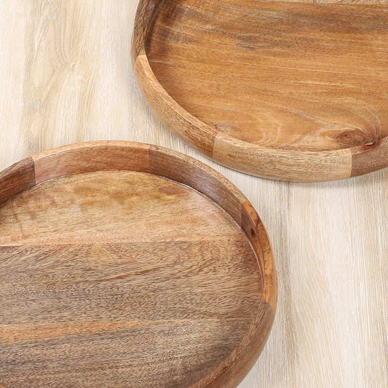 Zanari Mango Wood Serving Tray - Set Of Three media 6