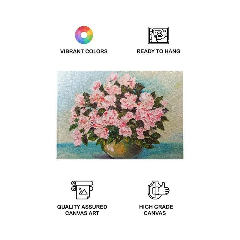 Still Life Floral Canvas Painting - Gallery Wrap media 4