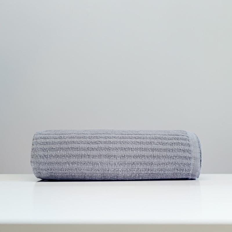 Micro Cotton LuxeDry Striped Bath Towel - Grey media 3