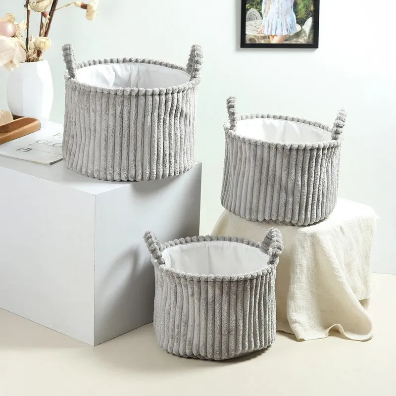 LineNest Fabric Storage Basket (Grey) - Set of Three media 3