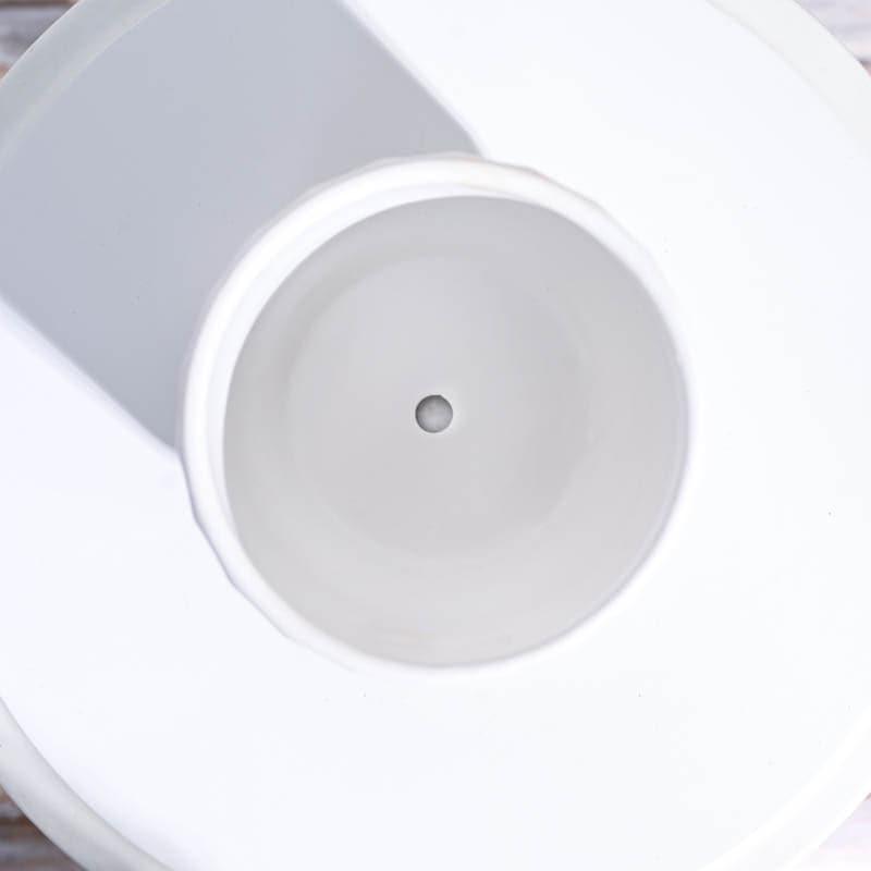 Lexie Ceramic Planter - White media 5