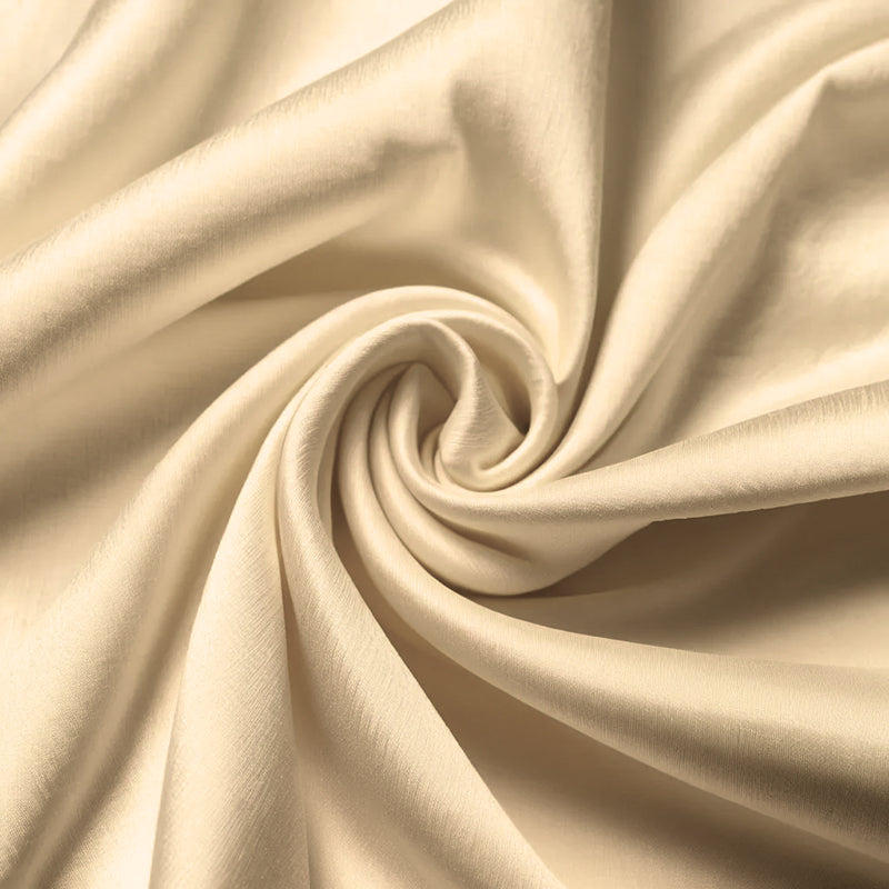 Moonweave Solid Cotton Bedsheet (Beige) - 400 TC media 6