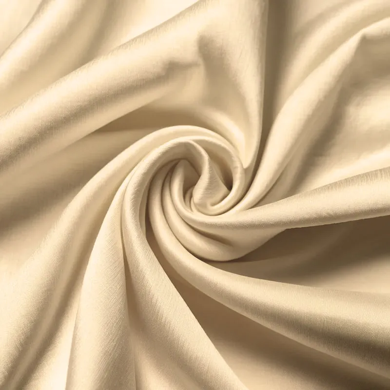 Moonweave Solid Cotton Bedsheet (Beige) - 400 TC media 6