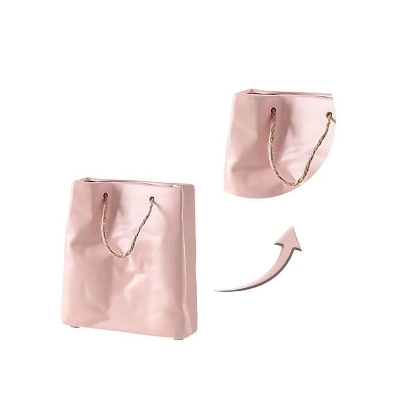Whimsy Paperbag Vase - Pink media 4