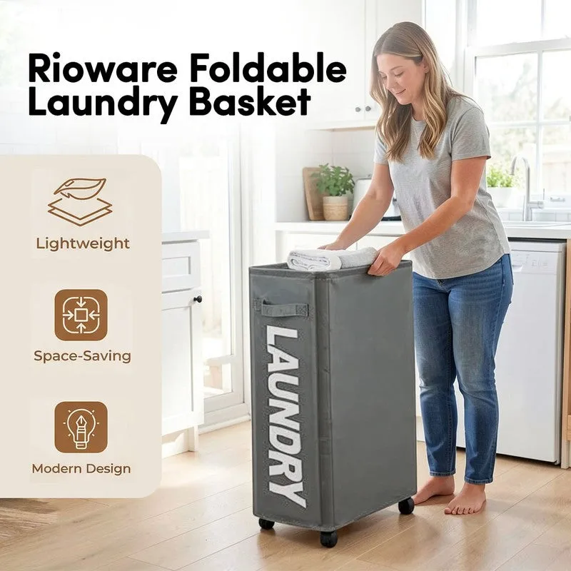 Rioware Easy Move Laundry Basket - Black media 7