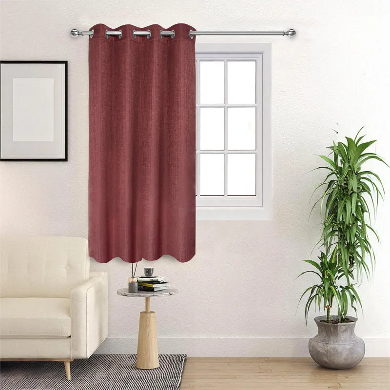 Saral Home Auriel Room Darkening Curtain - Mauve media 3