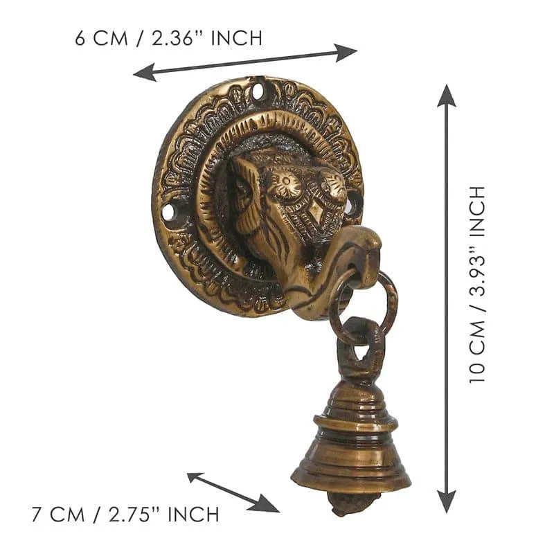 Vinayaka With Bell Brass Wall Accent media 5