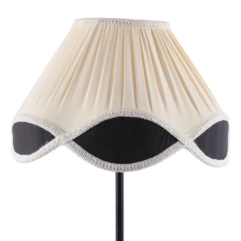 Ignaria Cotton Table Lamp With Iron Base - Ivory media 7