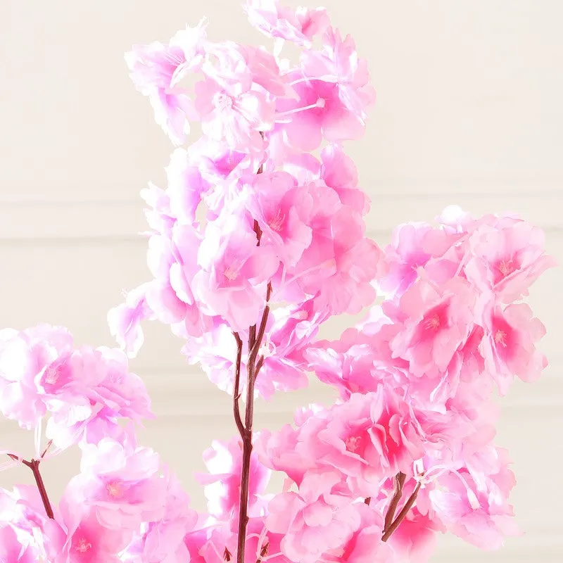 Blossira Cherry Blossom Fabric Arificial Flower - Pink media 5