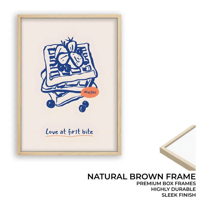 Blue Palette Archival Canvas Wall Art - Brown media 8
