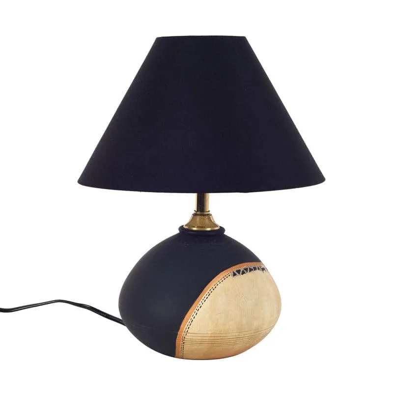 Parag Terracotta Table Lamp - Black,Beige media 4