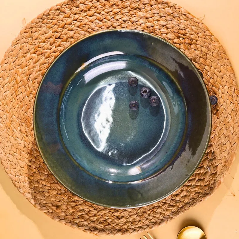Eriga Ceramic Pasta Plate - Green media 4