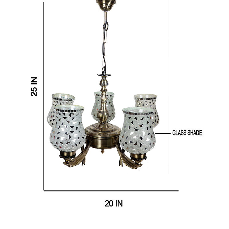 Asta Vistara Mosaic Golden Antique Ceiling Lamp image 5