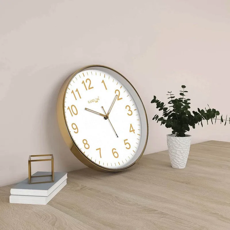 Goldenora Premium Silent Sweep Wall Clock - White media 3