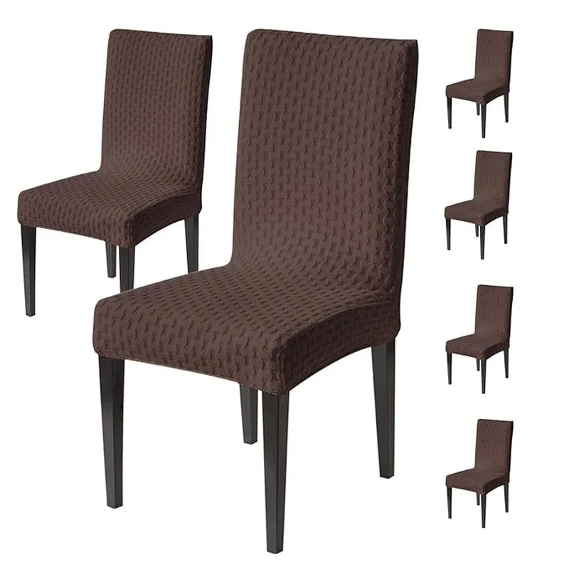 Nexo Neat Fit Chair Cover (Brown) - Set Of Six media 3