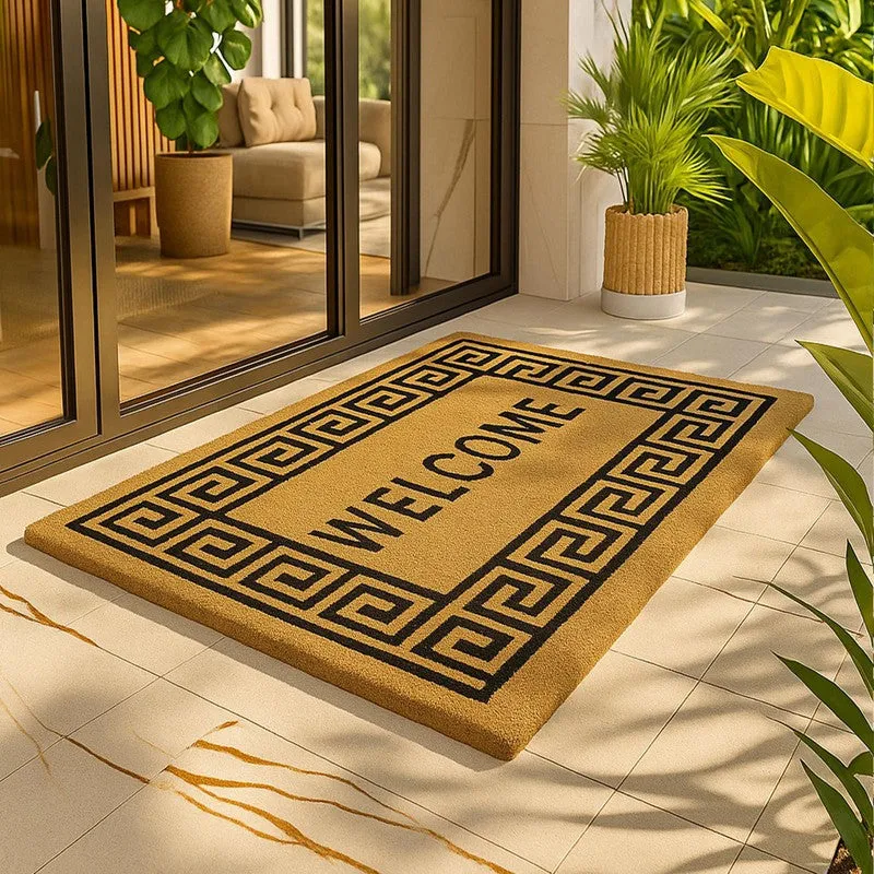 Welcome Coir Door Mats - Brown media 3