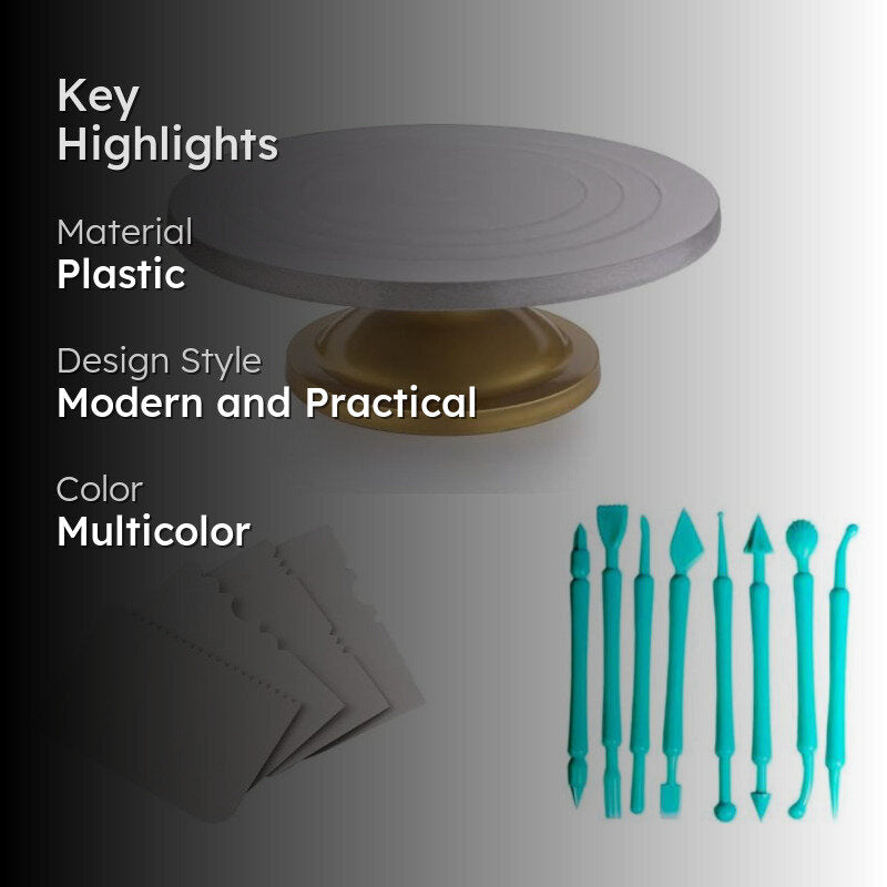 Milono Cake Stand With Baking Tools - Three Piece Set image 2