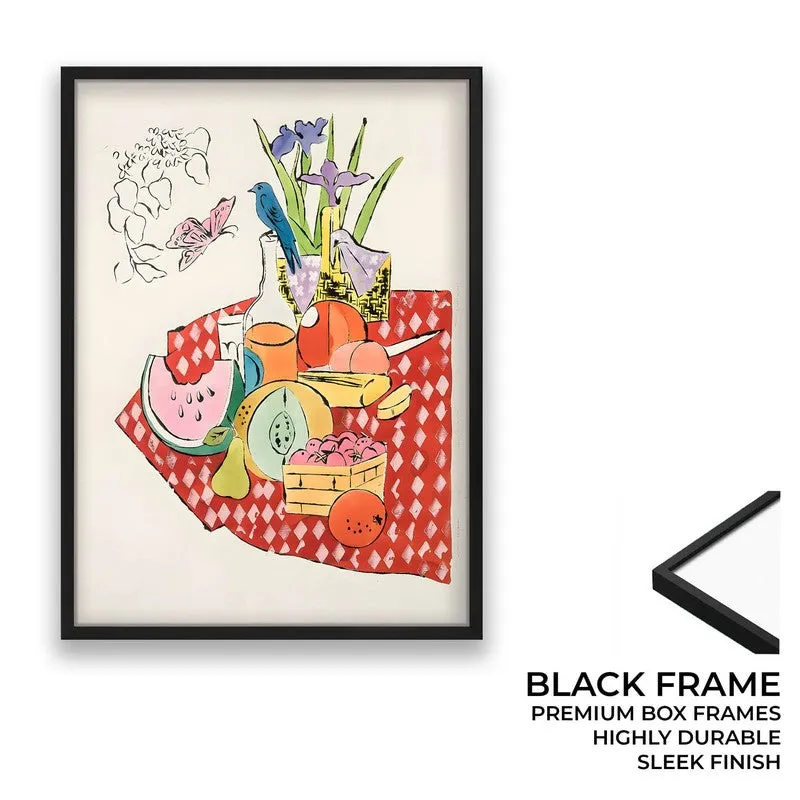 Savory Scene Archival Canvas Wall Art - Black media 8