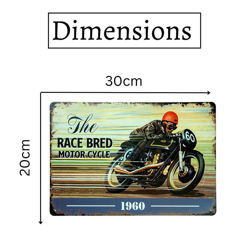 The Race Bred Retro Metal Wall Accent media 7