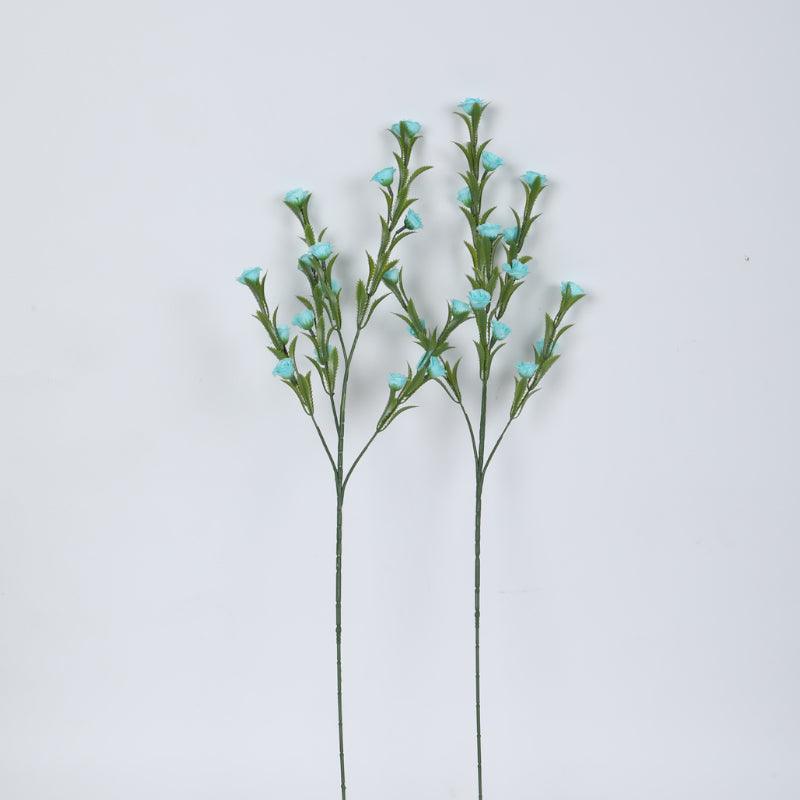 Faux Mini Rose Bloom Bunch (Blue) - Set Of Three media 3