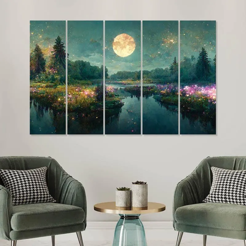 Waterscape View Wall Art - Set Of Five media 1