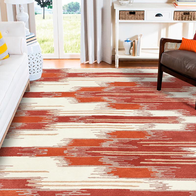 Cirdan Abstract Wool & Nylon Carpet -  Brown & White media 3