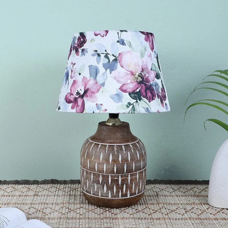 Lumikko Spire Printed Mango Wood Table Lamp - Multicolor media 2