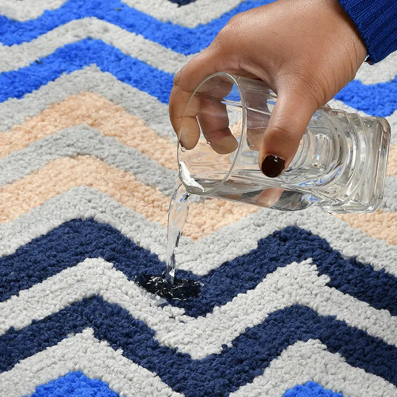 Striava Microfiber Bath Mat - Blue media 5
