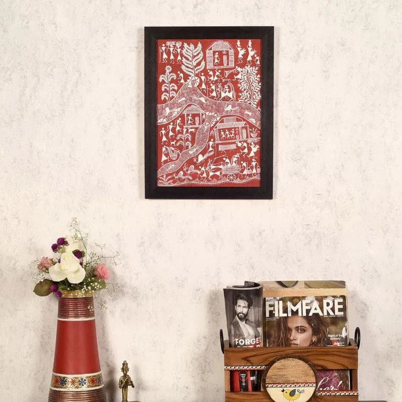 Majaa Warli Canvas Wall Art media 1