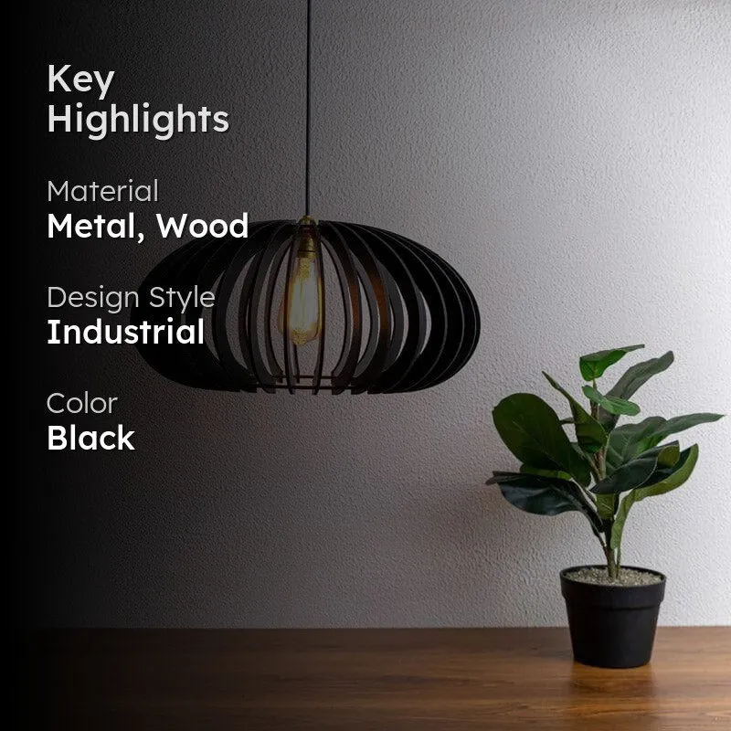 Isala Wooden Ceiling Lamp media 2