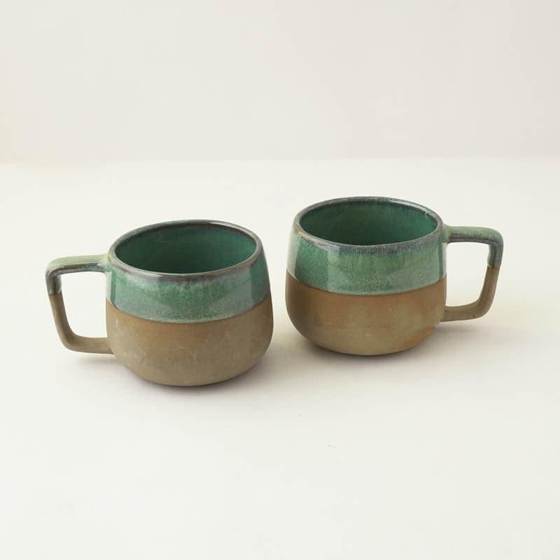 Rustic Ceramic Tea Cup (200 mL)  -  Two Piece Set media 4